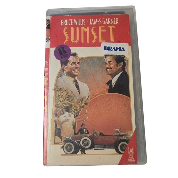 RCA Columbia Pictures Home Video Other - VTG 1988 SUNSET VHS TAPE Movie RCA Columbia Bruce Willis James Garner Drama USA